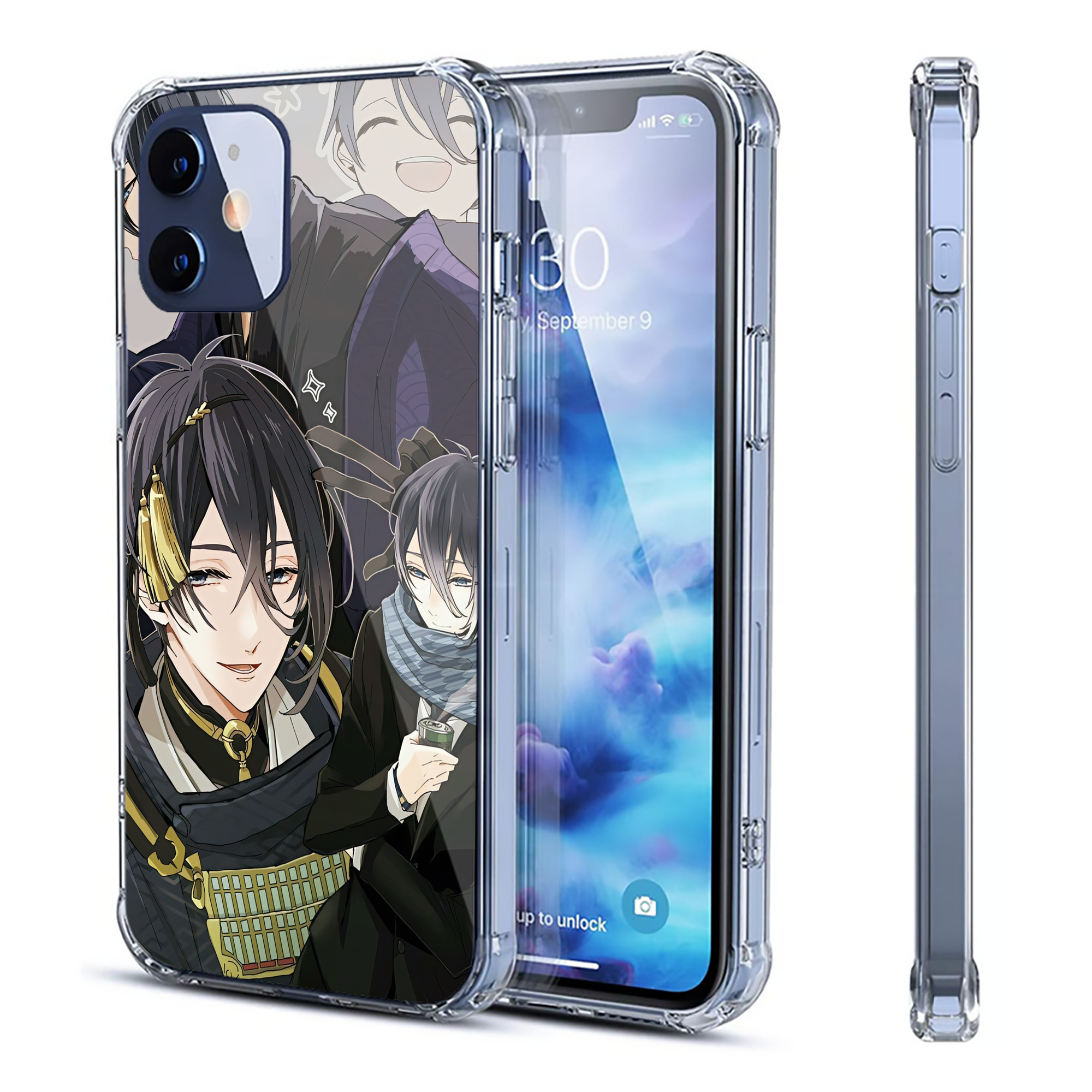 （画像用） 刀剣乱舞 Touken Ranbu 【iPhone 12シリーズ対応】透明スマホケース（クリアソフトケース）
